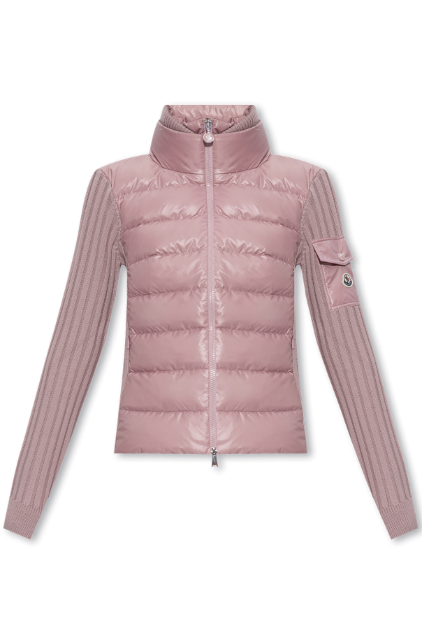 Moncler pink cardigan on sale